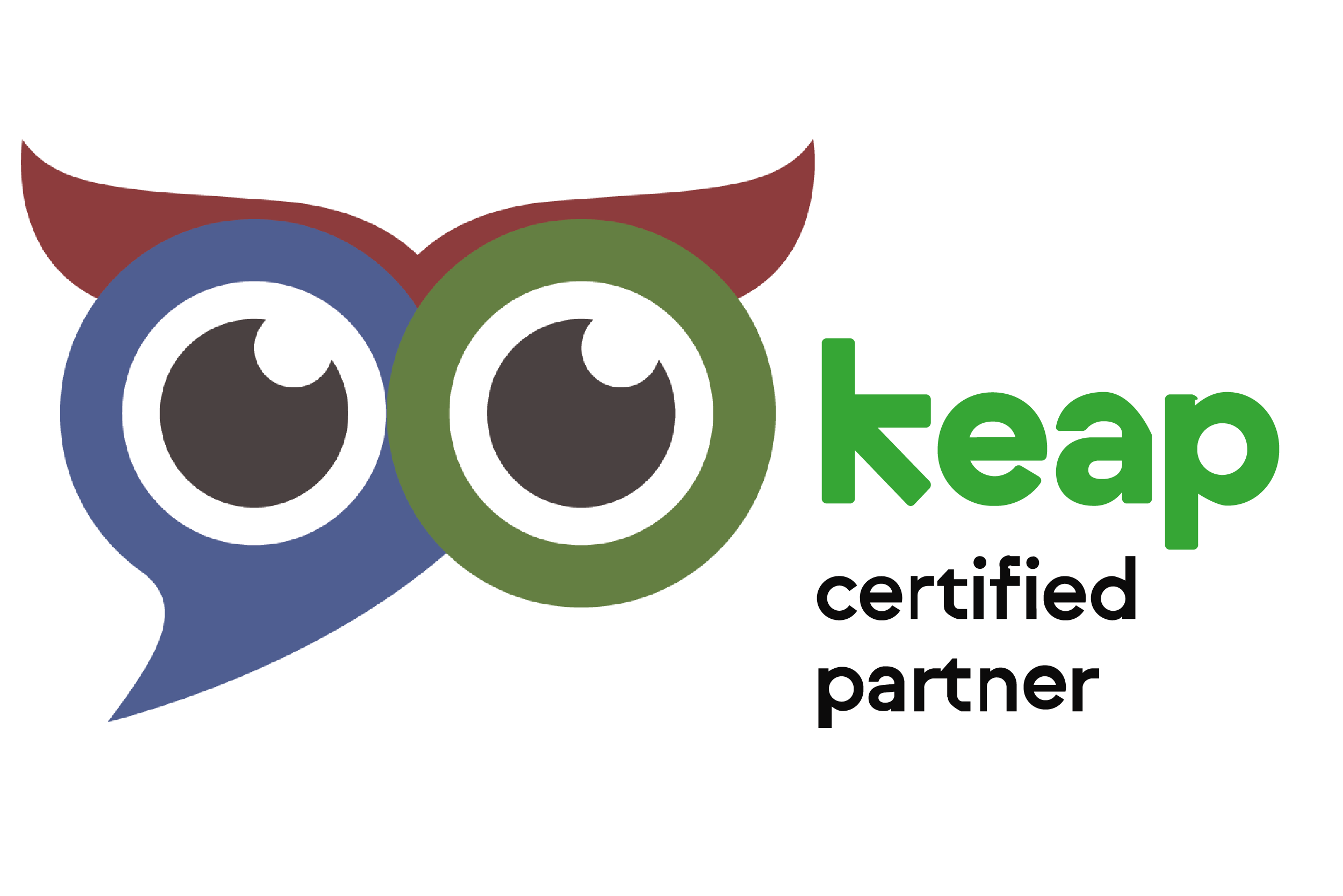 An image of Keap CRM logo and screen shots